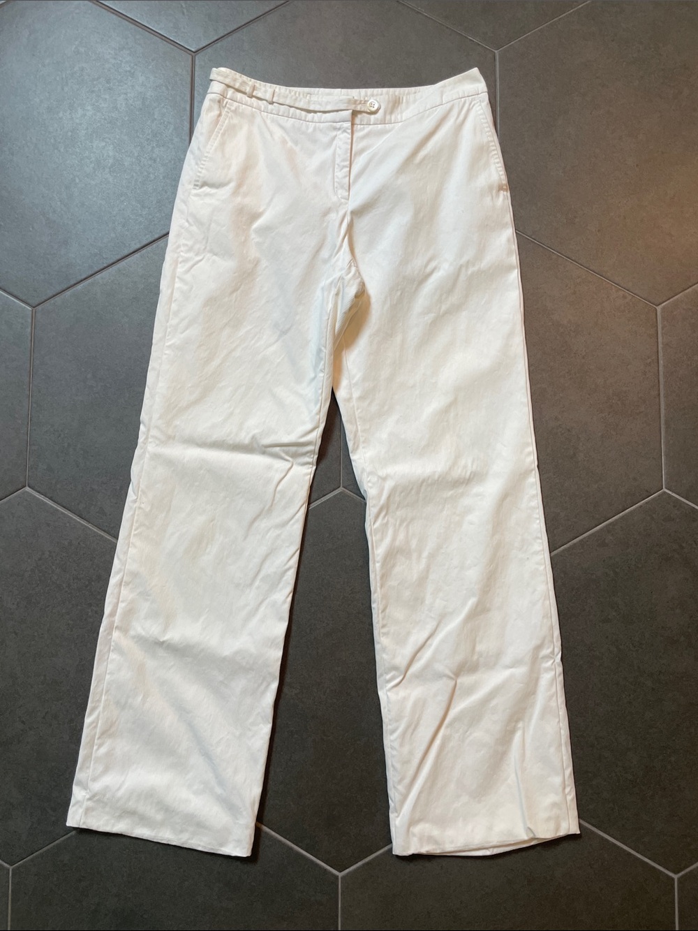 Faconnable Women’s Casual Straight-Leg Pants in Off-White 8